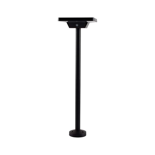 2W LED solcelle hagespot med spyd - IP65, 3-i-1 CCT, sort, bevegelsessensor, aluminiumsfot