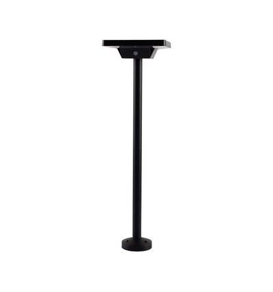 2W LED solcelle hagespot med spyd - IP65, 3-i-1 CCT, sort, bevegelsessensor, aluminiumsfot