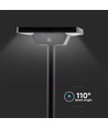 2W LED solcelle hagespot med spyd - IP65, 3-i-1 CCT, sort, bevegelsessensor, aluminiumsfot