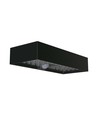 6W LED solcelle vegglampe med sensor - 900lm, IP65, sort, 4000K, inkl. batteri