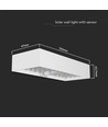 6W LED solcelle vegglampe med sensor - 900lm, IP65, hvit, 4000K, inkl. batteri