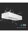 6W LED solcelle vegglampe med sensor - 900lm, IP65, hvit, 4000K, inkl. batteri