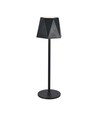 1,5W oppladbar LED bordlampe, sort - 150lm, 3-i-1 CCT, touch dimbar, 5V, inkl. batteri