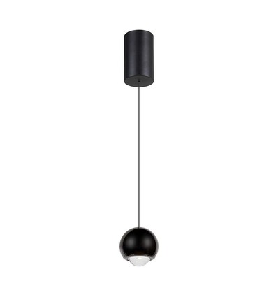 5W pendellampe, sort - 500lm, 3000K, klokkeformet, justerbar