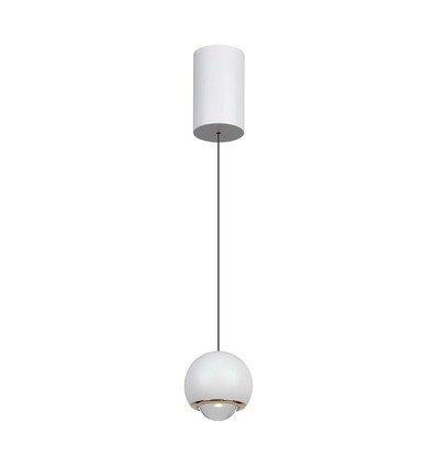 5W LED pendel, hvit - Klokkeformet, 500lm, 3000K, 60 grader, IP20