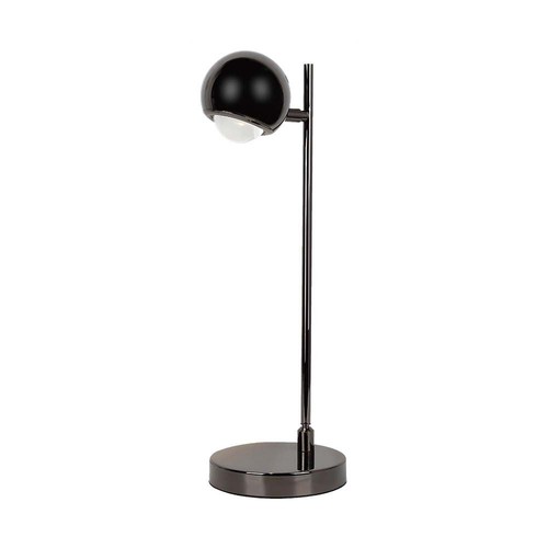 6W LED bordlampe i sort metall - 500lm, 3000K, IP20 innendørs, høyde 44,5cm