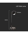 6W LED bordlampe i sort metall - 500lm, 3000K, IP20 innendørs, høyde 44,5cm