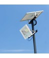 40W LED solcelle lyskaster - IP65, med solcellepanel og fjernkontroll, utendørs