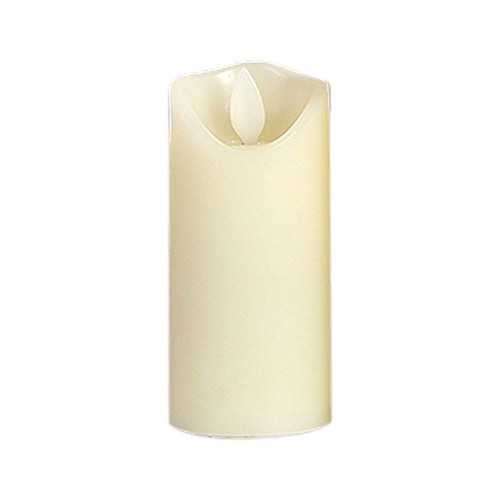 Ø5,3cm LED blokklys, 12,5cm høy - 2700K, batteridrevet, varm hvit, flammeløst hyggelys