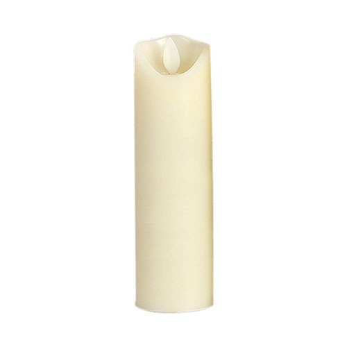 LED bordlampe med flammeeffekt, 5,3x17,5cm - 2700K, batteridrevet, bevegelig flamme, dekorasjonslys