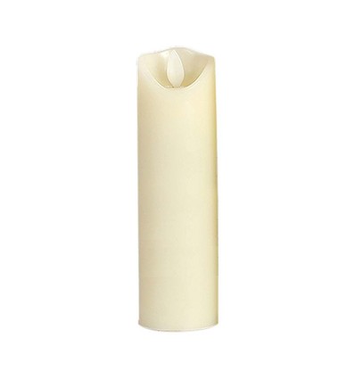 LED bordlampe med flammeeffekt, 5,3x17,5cm - 2700K, batteridrevet, bevegelig flamme, dekorasjonslys