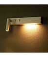 9W LED hotell/sengelampe - 30cm, hvit, 3000K, 680lm, vegglampe