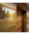 9W LED hotell/sengelampe - 30cm, hvit, 3000K, 680lm, vegglampe