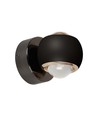 10W LED vegglampe - Sort, 3000K, 13,5x10 cm, innendørs, inkl. lyskilde