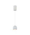 8,5W LED pendel, Ø10cm - Lysegrå, 850lm, touch on/off, justerbar wire, inkl. lyskilde