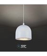 8,5W LED pendel, Ø10cm - Lysegrå, 850lm, touch on/off, justerbar wire, inkl. lyskilde