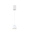 8,5W LED pendel - Ø10cm, hvit, touch on/off, 3000K, inkl. lyskilde