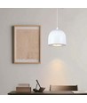 8,5W LED pendel - Ø10cm, hvit, touch on/off, 3000K, inkl. lyskilde