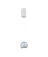 8,5W LED pendel / hengelampe - Ø12-18cm, hvit, touch on/off, 3000K, inkl. lyskilde