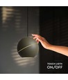 8,5W LED pendel, Ø12cm - Champagne gull, touch on/off, 3000K, inkl. lyskilde