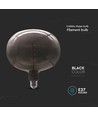 4W Koblingsform Pære E27 - Kulltråd Sort glass 300°