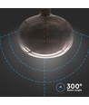 4W Koblingsform Pære E27 - Kulltråd Sort glass 300°