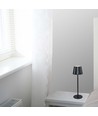 1,5W oppladbar LED bordlampe, CCT - Touch dimbar, USB-C, sort, høydejusterbar