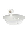 3W + 6W LED hotell vegglampe med lesearm - Hvit, 3000K, on/off knapper, CREE LED