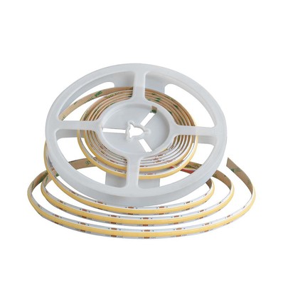 5m 18W/m CCT COB-LED strip, RA90 - 24V, IP20, 560 LED pr. meter, 8mm bred, dimbar