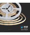 5m 18W/m CCT COB-LED strip, RA90 - 24V, IP20, 560 LED pr. meter, 8mm bred, dimbar