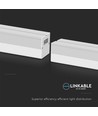 120cm 40W LED lysskinne - 6500K, hvit