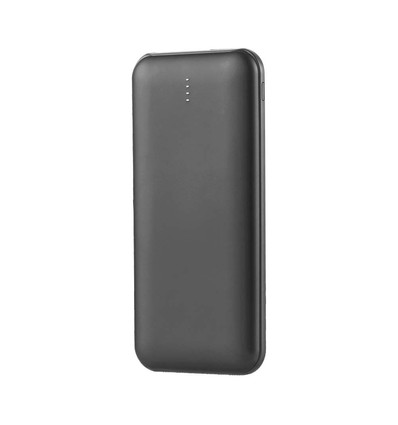 10W Powerbank 10000mAh - 5V, LED display, sort, inkl. 30cm USB-C kabel