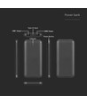 10W Powerbank 10000mAh - 5V, LED display, sort, inkl. 30cm USB-C kabel