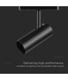 11W ultra-tynn magnetisk skinnespot, 48V - 1300lm, 34°, sort, 6400K, IP20