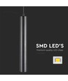14W LED Hengelampe - Skinnespot, 4000K, Svart Hus