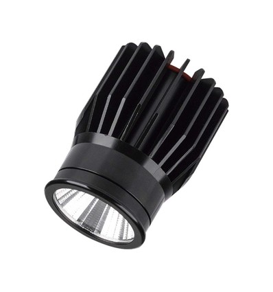 18W LED aluminiumsmodul - 3000K, 1900lm, 34 grader, sort kabinett, IP20