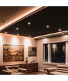 18W LED innfellingsspot - 1900lm, 6400K, sort, IP20, aluminiumsmateriale