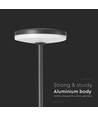 12W LED hagelampe med spyd, RA90 - Antrasitt, IP65, 4000K, 80cm høy, 2-i-1 montering