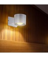 5W hvit rund vegglampe med opp/ned lys - IP65, 4000K, inkl. lyskilde