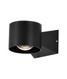 6W LED vegglampe - IP65, sort, 4000K, 465lm, firkantet, inne / ute, inkl. lyskilde