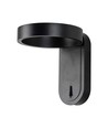 5W roterbar LED vegglampe - IP65, 600lm, 120 grader, sort kropp