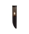 E27 sort bedlampe, 40cm - IP44, rustfritt stål, uten lyskilde, hage/sti montert