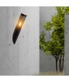 E27 sort skrå vegglampe, 40cm - IP44, rustfritt stål, uten lyskilde, hage/sti