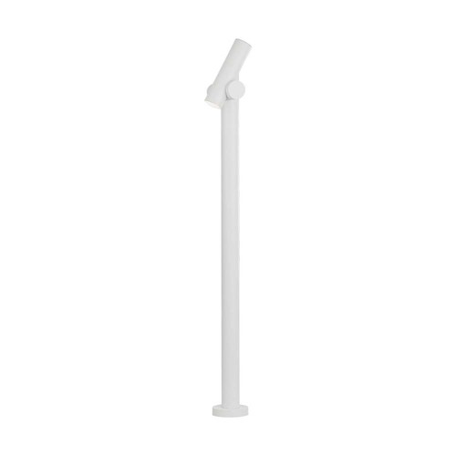 100cm 5,2W dobbelt LED hagelampe - IP44, hvit, 3000K, justerbar lysstråle, 100cm høy