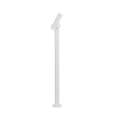 100cm 5,2W dobbelt LED hagelampe - IP44, hvit, 3000K, justerbar lysstråle, 100cm høy