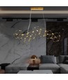 28W LED designer pendel - Gull, 3000K, L94,5 x W32,5 cm, dekorativ hengelampe