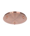 Baldakin i rødkobber farget - Ø30cm, høyde 2,5cm, 3 hull, takrosett