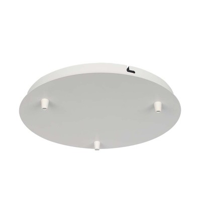 Matt Hvit Rosett For 3 Lamper - Ø300mm