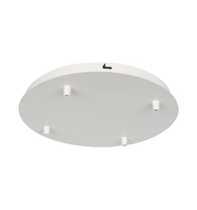 Matt Hvit Rosett For 4 Lamper - Ø300mm