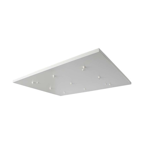 Baldakin til 9 stk. pendeloppheng - Matt hvit, 80 x 60 x 2cm